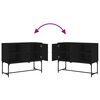 vidaXL Sideboard Schwarz 100x40x79,5 cm Holzwerkstoff