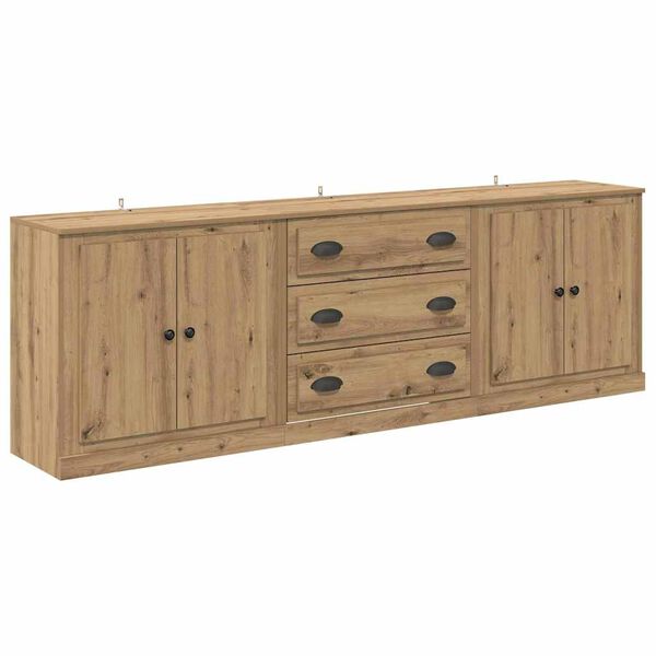 vidaXL Sideboards 3 pcs Altholz 70 x 35,5 x 67,5 cm Holzwerkstoff