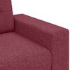 vidaXL Loveseat-Sofa Weinrot 160x77x82 cm Stoff