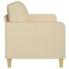 vidaXL 3-Sitzer-Sofa Creme 180 cm Stoff