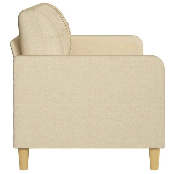 vidaXL 3-Sitzer-Sofa Creme 180 cm Stoff