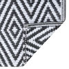 vidaXL Outdoor-Teppich ARAKIL Wei&szlig; und Schwarz 160x230 cm PP