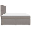 vidaXL Boxspringbett mit Matratze Taupe 180x200 cm Stoff