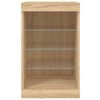 vidaXL Sideboard mit LED-Leuchten Sonoma-Eiche 41x37x67 cm