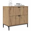 vidaXL Nachttisch Artisan-Eiche 63,5 x 36 x 61 cm Holzwerkstoff