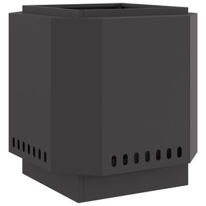 vidaXL Rauchfreier Feuerkorb Schwarz 48 x 48 x 51 cm Stahl