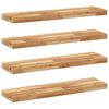 vidaXL Schweberegale 4 Stk. 80x20x4 cm Massivholz Akazie &Ouml;lbehandelt
