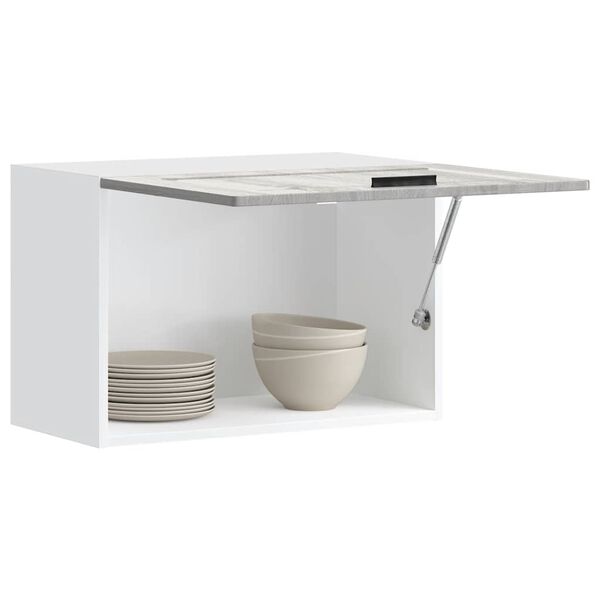 vidaXL K&uuml;chen-H&auml;ngeschrank Porto Grau Sonoma Holzwerkstoff