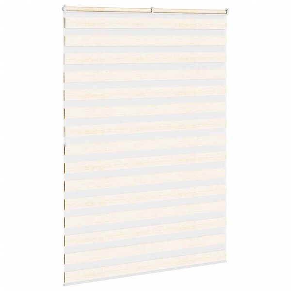 vidaXL Doppelrollo Marmorbeige 160x200cm Stoffbreite 155,9 cm Polyester