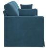 vidaXL Sofa Blau 228 x 78 x 80 cm Samt