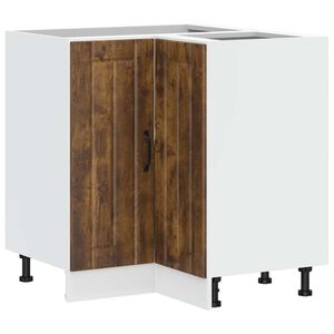 vidaXL K&uuml;chen-Eckunterschrank Lucca R&auml;uchereiche Holzwerkstoff