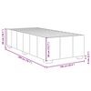vidaXL Bettgestell ohne Matratze Dunkelgrau 100x200 cm Stoff