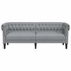 vidaXL Sofa Hellgrau 201,5 x 74,5 x 74,5 cm Polyester