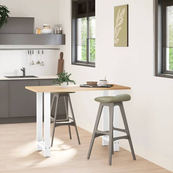 vidaXL Bartischbeine Weiß 2 Stk. 40x(90-91) cm Stahl