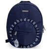 CHILDHOME Kinder-Schulrucksack ABC Marineblau und Wei&szlig;