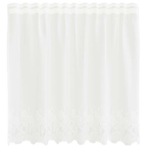 vidaXL Spitzenvorhang Wei&szlig; 80 x 150 cm Polyester