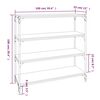 vidaXL B&uuml;cherregal Grau Sonoma 100x33x100 cm Holzwerkstoff und Stahl