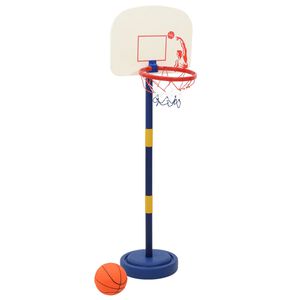 vidaXL Basketballkorb mit St&auml;nder, Ball & Pumpe Verstellbar 90/121 cm