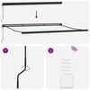 vidaXL Markise Wei&szlig; 350 x 250 x 165 cm Polyester und Aluminium