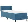 vidaXL Boxspringbett mit Matratze Dunkelblau 80 x 200 cm Samt