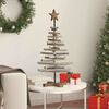 vidaXL Weihnachtsbaum mit St&auml;nder Braun 90 cm Massivholz Teak