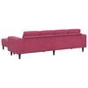 vidaXL Wohnzimmer Couch 3 pcs Weinrot