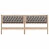 vidaXL Kopfteil Sonstiges Braun und Taupe 200 cm Massivholz Kiefer