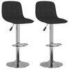 vidaXL Barhocker 2 Stk. Schwarz Stoff
