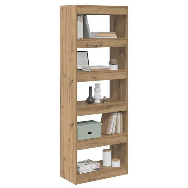 vidaXL B&uuml;cherregal Artisan-Eiche 60 x 30 x 166 cm Holzwerkstoff