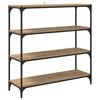 vidaXL B&uuml;cherregal 3 Ebenen 100 x 33 x 100 cm Holzwerkstoff