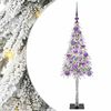 vidaXL Weihnachtsbaum mit 150 LEDs Wei&szlig; 120 cm PE und Stahl