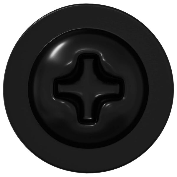 vidaXL Selbstschneidender Nagel 2 pcs Schwarz 3,5 x 12 mm Eisen