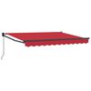 vidaXL Einziehbare Markise Rot 3,5 x 2 m Polyester mit PU-Beschichtung