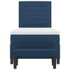 vidaXL Boxspringbett mit Matratze mit Kopfteil Blau 90 x 200 cm Stoff
