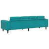vidaXL Wohnzimmer Couch T&uuml;rkis 250 x 188 x 76 cm