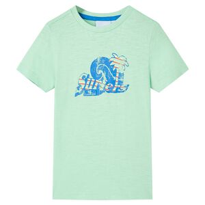 vidaXL Kinder-T-Shirt Hellgr&uuml;n 128