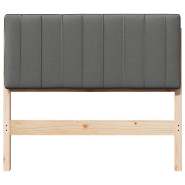 vidaXL Gepolstertes Kopfteil mit Kopfteil Braun und Hellgrau 100 cm