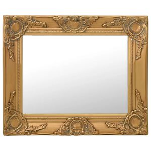 vidaXL Wandspiegel im Barock-Stil 50x40 cm Golden