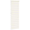 vidaXL Doppelrollo Marmorbeige 80x230 cm Stoffbreite 75,9 cm Polyester