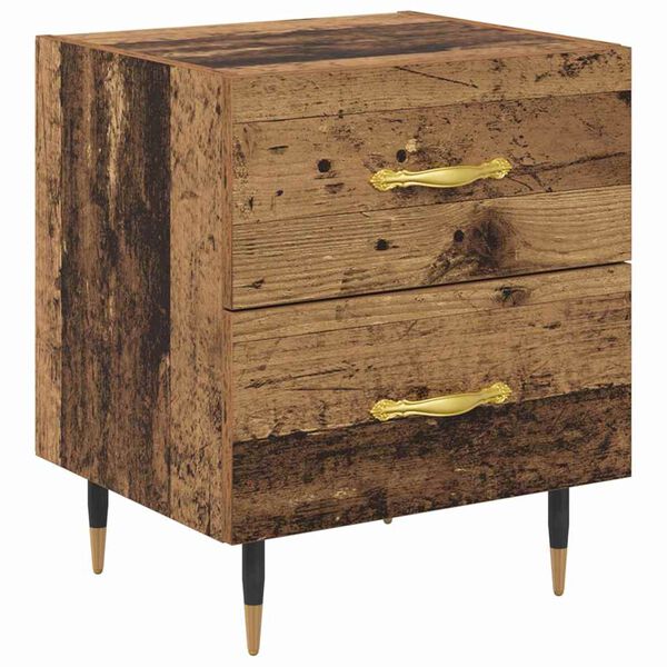 vidaXL Nachttisch Altholz 40 x 35 x 47,5 cm Holzwerkstoff