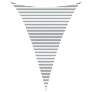 vidaXL Sonnensegel Hellgrau und Wei&szlig; 3 x 4 x 4 m