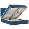 vidaXL Ottoman-Bett mit Matratze Blau 140x200 cm Stoff