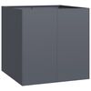 vidaXL Pflanzgef&auml;&szlig; Anthrazit 80x80x80 cm Stahl