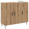 vidaXL Sideboard Artisan-Eiche 90 x 32,5 x 80 cm Holzwerkstoff