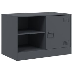 vidaXL TV-Schrank Anthrazit 67x39x44 cm Stahl