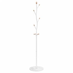 vidaXL Garderobenst&auml;nder Wei&szlig; 177 cm Pulverbeschichtetes Eisen
