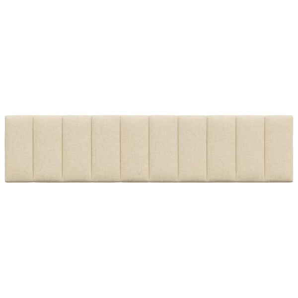 vidaXL Kopfteil-Kissen "Hanko" Creme 200 cm Stoff