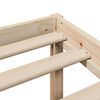 vidaXL Massivholzbett mit Regal ohne Matratze 160x200 cm Kiefernholz