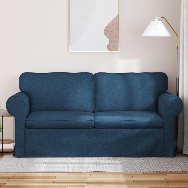 vidaXL Sofa Blau Gesamtabmessungen: 175 x 82 x 80 cm (B x T x H) Samt