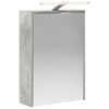 vidaXL Badezimmerspiegelschrank Betongrau 43 x 16 x 62,5 cm